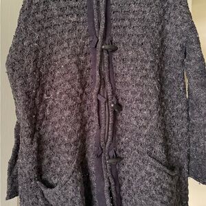 Free People Charcoal Knit Sweater